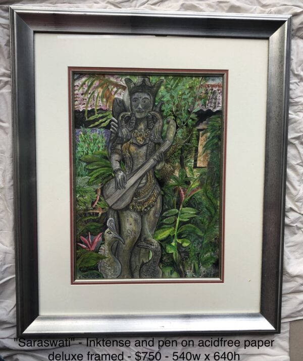 Saraswati - original artwork - Image 2